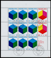 Delcampe - NIEDERLANDE Block 09 Zentrisch Gestempelt S00731E - Blocks & Sheetlets