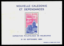 Delcampe - 1984 BLOC FEUILLET "Exposition Philatélique De Melbourne" 21-30 Septembre - Neukaledonien