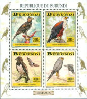 Delcampe - Burundi 2014 - Les Oiseaux Du Burundi - Rapaces - Feuillet - Unused Stamps