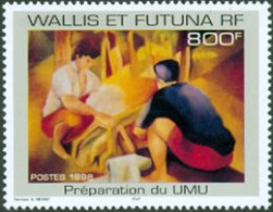 Delcampe - WALLIS ET FUTUNA 1998 - Préparation Du Umu - Tableau - Unused Stamps