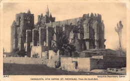 Delcampe - Cyprus Famagusta Ayia Sophia St Nicholas South East View Vintage Postcard - Zypern