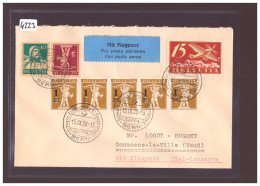 Delcampe - SUISSE - FLUGPOST - POSTE AERIENNE - BIEL LAUSANNE 1928  SUR LETTRE - First Flight Covers