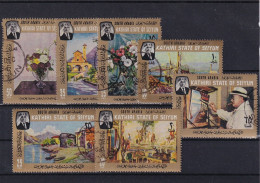Delcampe - SA10 Seiyun 1966 Sir Winston Churchill's Paintings Used Stamps - Other & Unclassified
