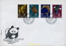 Delcampe - 286037 USED LIECHTENSTEIN 1976 FONDO MUNDIAL PARA LA NATURALEZA - Crustacés