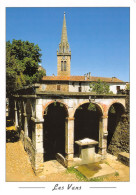 Delcampe - LES VANS  Vieux Lavoir Et Clocher De L'église 2  (scan Recto Verso)KEVREN000000 - Les Vans