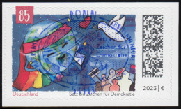 Delcampe - 3772 Setz Ein Zeichen Für Demokratie, Selbstklebend, EV-O Bonn - Gebraucht