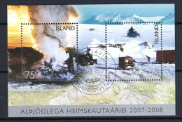 Delcampe - Island - 2007 - Bloc Block Yv. 43 Mi. 42 - International Polar Year. Souvenir Sheet - Blocks & Kleinbögen