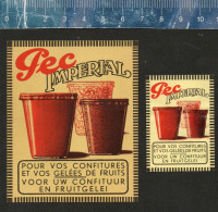 Delcampe - PEC IMPERIAL CONFITURES GELÉS DE FRUITS FRUITGELEI CONFITUUR  -  MATCHBOX LABELS BELGIUM - Zündholzschachteletiketten