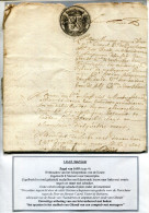 Delcampe - Superbe Document Fiscal De GAND 1695 Ex. G. D'Hondt Sur Feuille D'exposition - 1621-1713 (Spanish Netherlands)