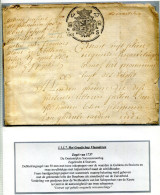 Delcampe - Superbe Document Fiscal De GAND 1737 Ex. G. D'Hondt Sur Feuille D'exposition - 1714-1794 (Austrian Netherlands)