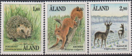 Delcampe - GIROSTAMPS.- ALAND 1991 - SERIE COMPLETA.DE FAUNA .. YVERT Nº 44/46** -  SELLOS NUEVOS - Ålandinseln