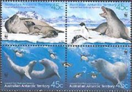 Delcampe - ANTARCTIQUE AUSTRALIEN 2001 - W.W.F. - Léopard Des Mers - Neufs