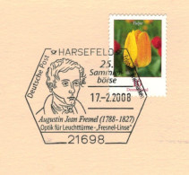 Delcampe - Augustin Jean Fresnel Optik Für Leuchttürme Linse - Harsefeld 21698 2008 - Dahlie - Physics