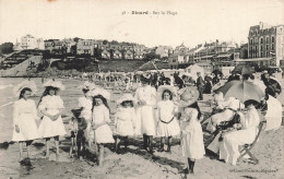 Delcampe - [-5%] FRANCE - Dinard - Plage - Enfant - Filles - Chapeau - Sable - Bains - Ombrelle - Animé - Carte Postale Ancienne - Dinard