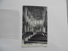 Delcampe - BERNAY Intérieur De L'Eglise De La Couture Carte Postale - Bernay