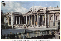Delcampe - Dublin The Bank Of Ireland College Green From Trinity College Gl1955 #156.871 - Sonstige & Ohne Zuordnung