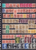 Delcampe - SA36i Great Britain Selection Of Used Stamps Queen Elizabeth II In Album Page. - Sonstige & Ohne Zuordnung