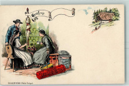 Delcampe - 13151273 - Gruss Aus  Spinnerin  Emil Seelig Kaffee Essenz AK - Other & Unclassified