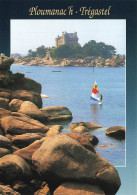 Delcampe - [-5%] FRANCE - Ploumanac H - Tregastel - Château De Costaérès - Castle - Planche à Voile - Rochers - Animé - Carte Posta - Ploumanac'h