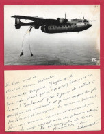 Delcampe - AE643  40 LANDES MONT DE MARSAN  AVION   NORD 2501  PHOTO  PARACHUTAGE - Mont De Marsan