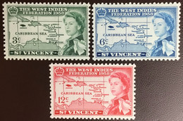 Delcampe - St Vincent 1958 Caribbean Federation MNH - St.Vincent (...-1979)