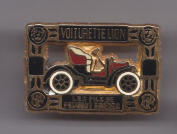 Delcampe - Pin's  Voiturette Lion Les Fils De Peugeot Frères  Réf 7084JL - Peugeot