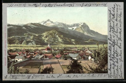 Delcampe - AK Partenkirchen, Ortsansicht, Zugspitze - Zugspitze