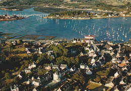 Delcampe - 56  LA TRINITE SUR MER   Vue Générale Du Port Vers Le Pont De Kériper Et L'Estuaire Du Crach. SUP VUE  1965 RARE - La Trinite Sur Mer