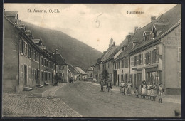 Delcampe - CPA St. Amarin /O.-Els., Blick In Die Hauptstrasse - Saint Amarin
