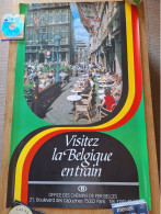 Delcampe - 01 . AFFICHE SNCB . Visitez La Belgique En Train . Terrasse . - Plakate