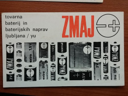 Delcampe - KOV 720-135 - RADIO AMATEUR, QSL CARD, SLOVENIA, ZMAJ, BATTERY, BATERIE, LJUBLJANA - Amateurfunk