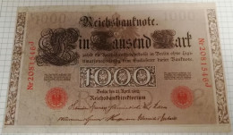 Delcampe - (1013) - Banconota Da 1000 Mark Del 1910 Della Germania (FDS) - 1000 Mark