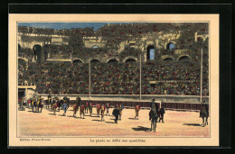 Delcampe - AK Le Pasèo Ou Dèfilè Des Quadrilles, Stierkampf - Corrida