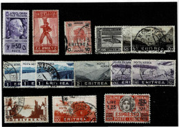 Delcampe - COL.ITALIANE ,ERITREA + Altre ,1922 E Avanti ,15 Pezzi Usati ,qualita Buona - Eritrea