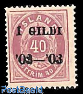 Delcampe - Iceland 1902 40A, Perf. 14:13.5, Stamp Out Of Set, Mint NH - Unused Stamps