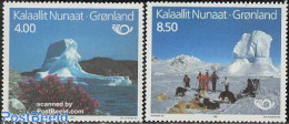 Delcampe - Greenland 1991 Norden, Tourism 2v, Mint NH, History - Nature - Science - Europa Hang-on Issues - Dogs - The Arctic & A.. - Ungebraucht
