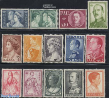 Delcampe - Greece 1957 Queens & Kings 14v, Mint NH, History - Kings & Queens (Royalty) - Neufs