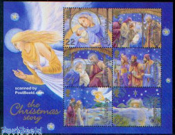 Delcampe - Guernsey 2002 Christmas S/s, Mint NH, Religion - Angels - Christmas - Christentum