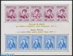 Delcampe - Monaco 1975 Europa S/s, Mint NH, History - Religion - Europa (cept) - Religion - Art - Paintings - Ungebraucht
