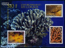 Delcampe - French Polynesia 2010 Coral Reefs S/s, Mint NH, Nature - Shells & Crustaceans - Ungebraucht