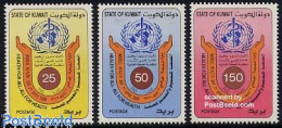 Delcampe - Kuwait 1988 World Health Day 3v, Mint NH, Health - Health - Kuwait