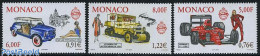 Delcampe - Monaco 2000 Automobiles & Fashion 3v, Mint NH, Transport - Automobiles - Art - Fashion - Ongebruikt