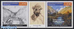 Delcampe - Andorra, French Post 2004 Mir Painting 2v+tab [:T:], Mint NH, Art - Bridges And Tunnels - Modern Art (1850-present) - Unused Stamps