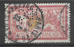 Delcampe - 717	N°	121	Perforé	-	OBC 7	-	OROSOI BACK   UNION F. PERSANNE - Gebraucht