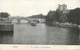 Delcampe - 75 PARIS LA SEINE AU PONT ROYAL - Die Seine Und Ihre Ufer