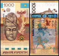Delcampe - Kazakhstan 2013 Commemorative Banknotes 1000 Tenge  Ancient Stone Tablets Banknote UNC - Kazakhstan