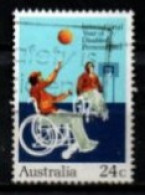Delcampe - AUSTRALIE     -    1981  .   BASKET  HANDISPORT   -    Oblitéré - Handisport