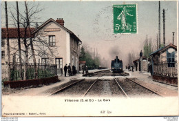 Delcampe - 78 VILLENNES - La Gare, Arrivee D'un Train - - Villennes-sur-Seine
