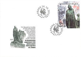 Delcampe - FDC 865 Czech Republic WWI Second Year 2015 Statue Of Jan Hus John Huss - Christentum
