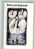 Delcampe - 13718193 - Gruppe 14  Nr. 1 Gefiederte Welt Schwaene Sign. Otto Eckmann Jugendstil - Autres & Non Classés